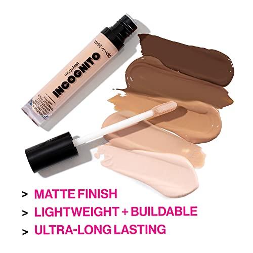 wet n wild wet n wild Mega Last Incognito All-Day Full Coverage Liquid Matte Concealer, Light Honey