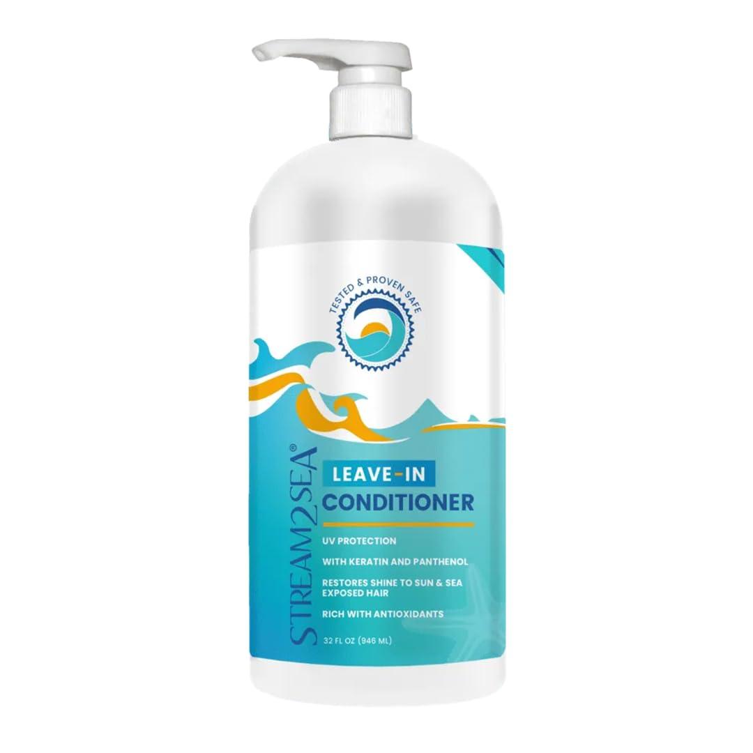 STREAM 2 SEA STREAM 2 SEA Leave In Conditioner Reef Safe Hair Conditioner Formula For Dry and Damaged Hair, 32 oz Paraben Free Hair Detangler with UV Protection For All Hair Types