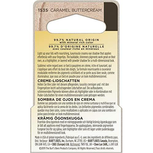 Burt's Bees Burt's Bees Color Nurture Cream Eye Shadow With Buildable Color To Achieve Desired Intensity, Caramel Buttercream 0.25 Ounce