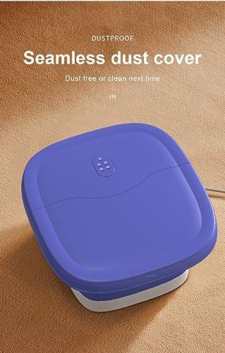 ele ELEOPTION ele ELEOPTION Collapsible Pedicure Foot Spa Electric Foot Bath Spa with Heat and Massage, Bubble, Foot Massager Spa for Feet Stress Relief Soaker Home Basin Purple