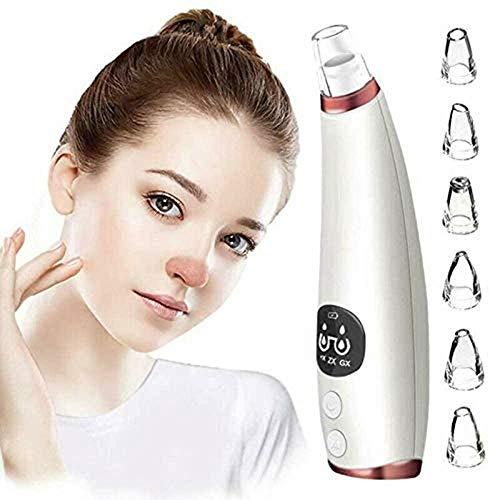 yigeren Qin Black Head Suctioner,Blackhead Remover Vacuum,Blackhead Remover Pore Vacuum - Electric Pore Cleaner, Blackhead Extractor Tool for Women and Men,USB Rechargeable LCD Display