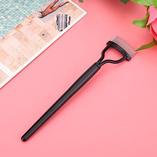 Boquite Valentine's Day Carnival Mini Eyelash Curler,Eyelash Curler Eyelash Comb Steel Needle Eyebrow Mascara Brush Makeup Cosmetic Beauty Tools