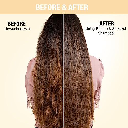 Nykaa Naturals Nykaa Naturals Shampoo, Reetha and Shikakai, 6.76 oz - Hair Growth Shampoo - Revives Dull Hair and Strengthens Roots - Safe for Colored Hair