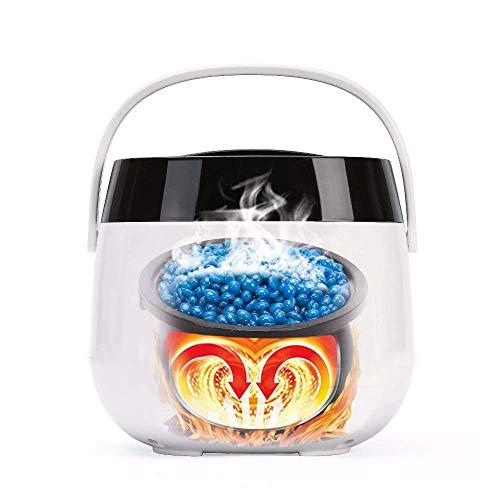 Ubrand Waxing Kit Wax Warmer Hair Removal with Hard Wax Beans. Multiple Formulas Target Different Type of Hair, Eyebrow, Facial, Armpit, Bikini, Brazilian,for Women and 20 Applicators for Home (White)