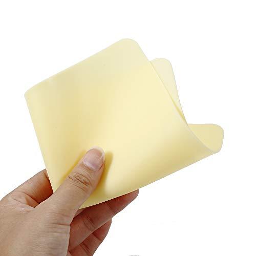 Autdor Autdor Practice Skin - 5Pcs Blank Fake Practice Skin Double Sides 8x6x0.05" Thin Soft Silicone Pads Microblading Eyebrow Practice Skin