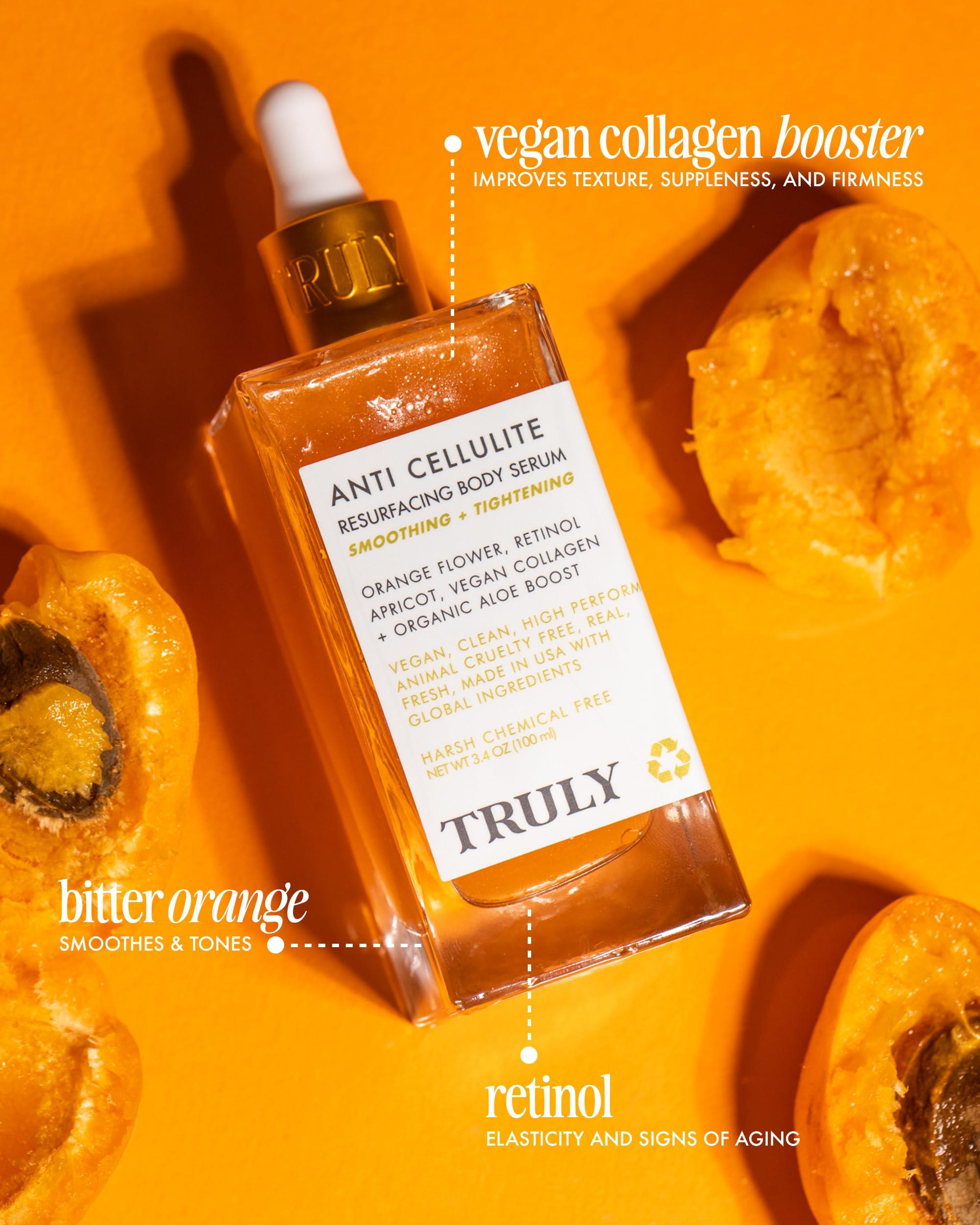 Truly Truly Beauty Anti-Cellulite Serum-Better Than Cream-Helps Tighten Skin, Retinol Body Lotion Serum - Reduces Cellulite - Body Moisturizer Cream Serum - Compress Skin, Body Lotion Serum - 3.1 OZ