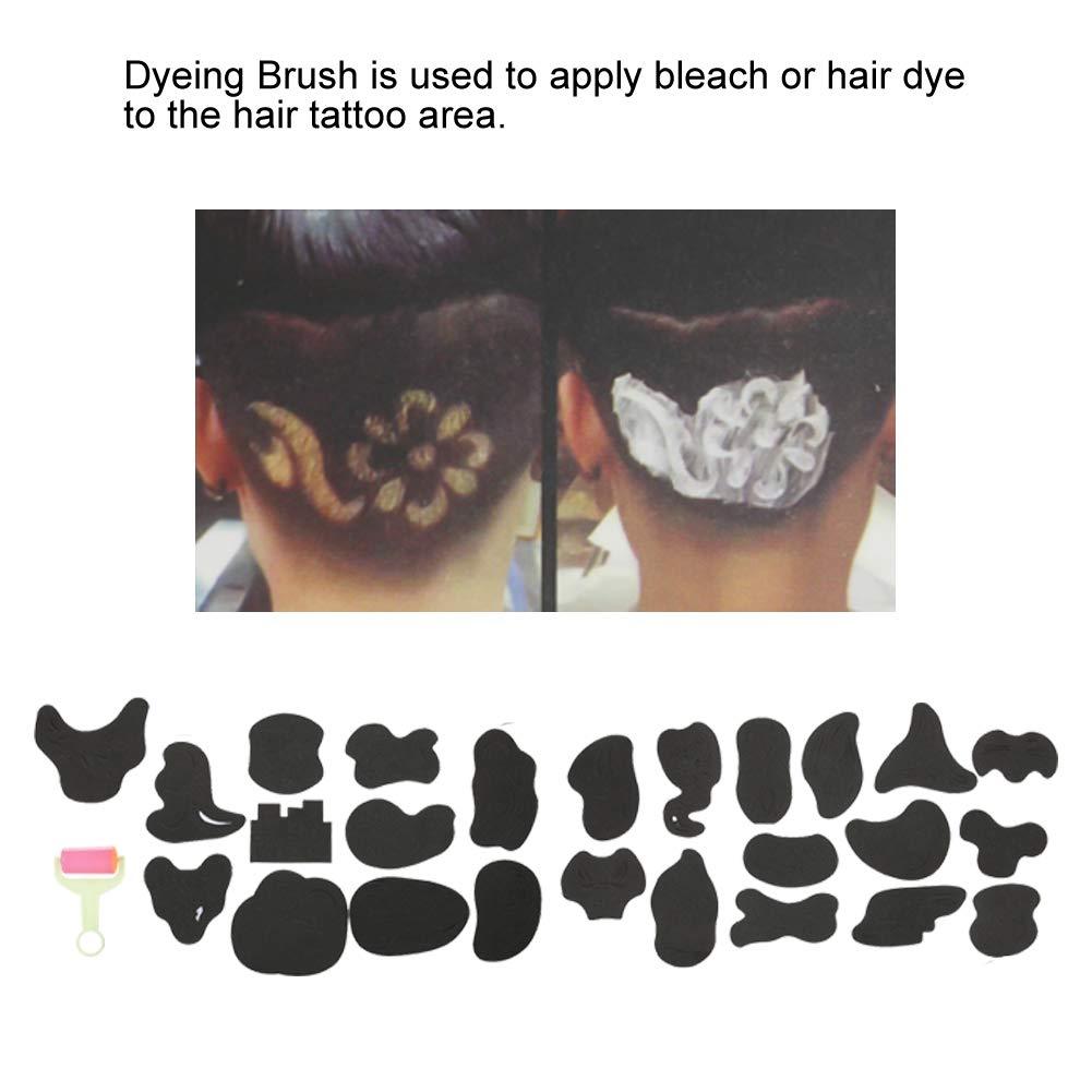 Salmue Salmue Tattoo Patterns Salon Barber Tools,Hair Tattoo Template Hair Carved 25 /Set Hair Trimmer Carved Tattoos Patterns Stencil DIY Salon Barber Tools for Men or Women