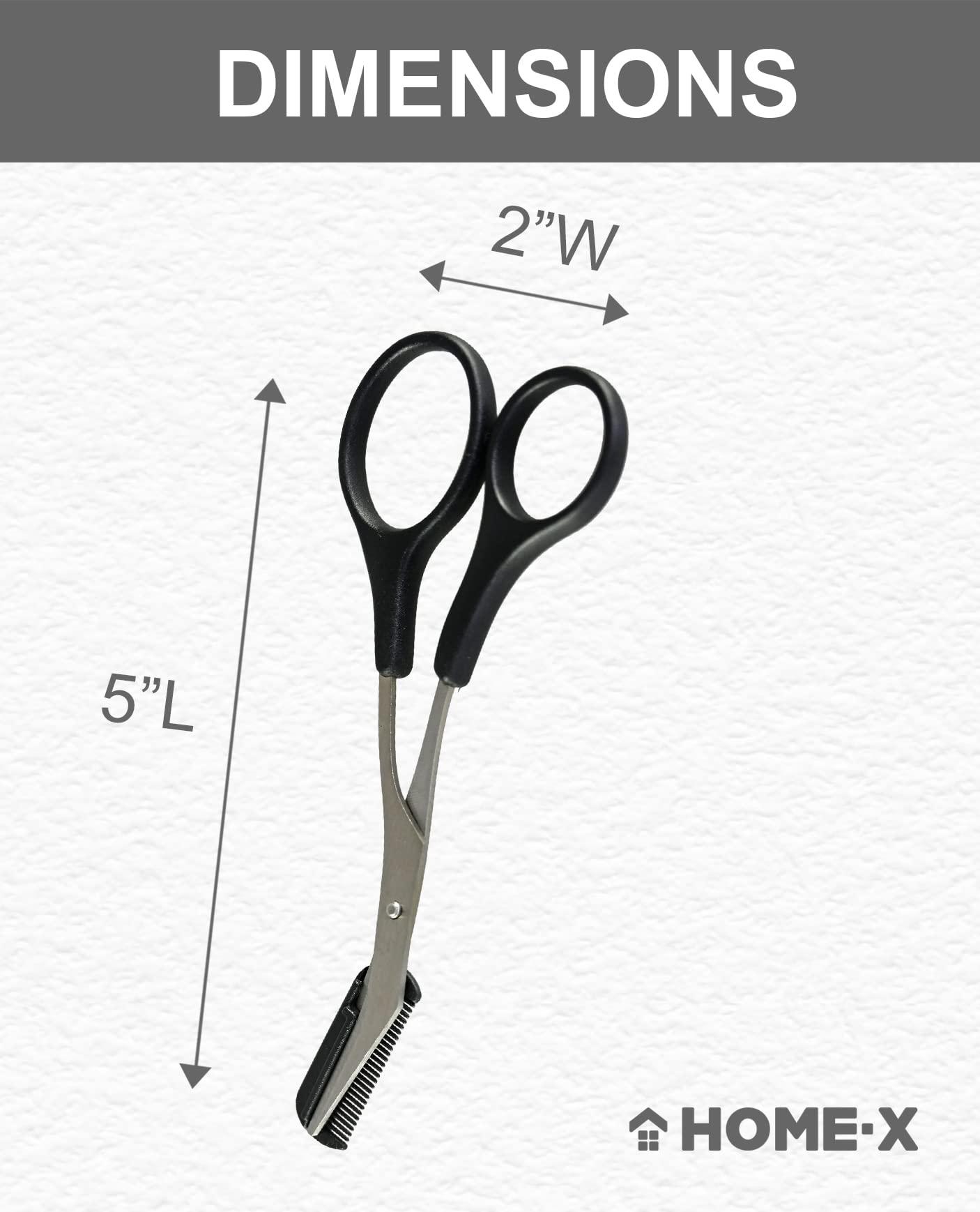 Home-X HOME-X Eyebrow Scissors, Stainless Steel Eyebrow Trimmer, Eyebrow-Shaping Tool, Small Trimming Scissors for Grooming