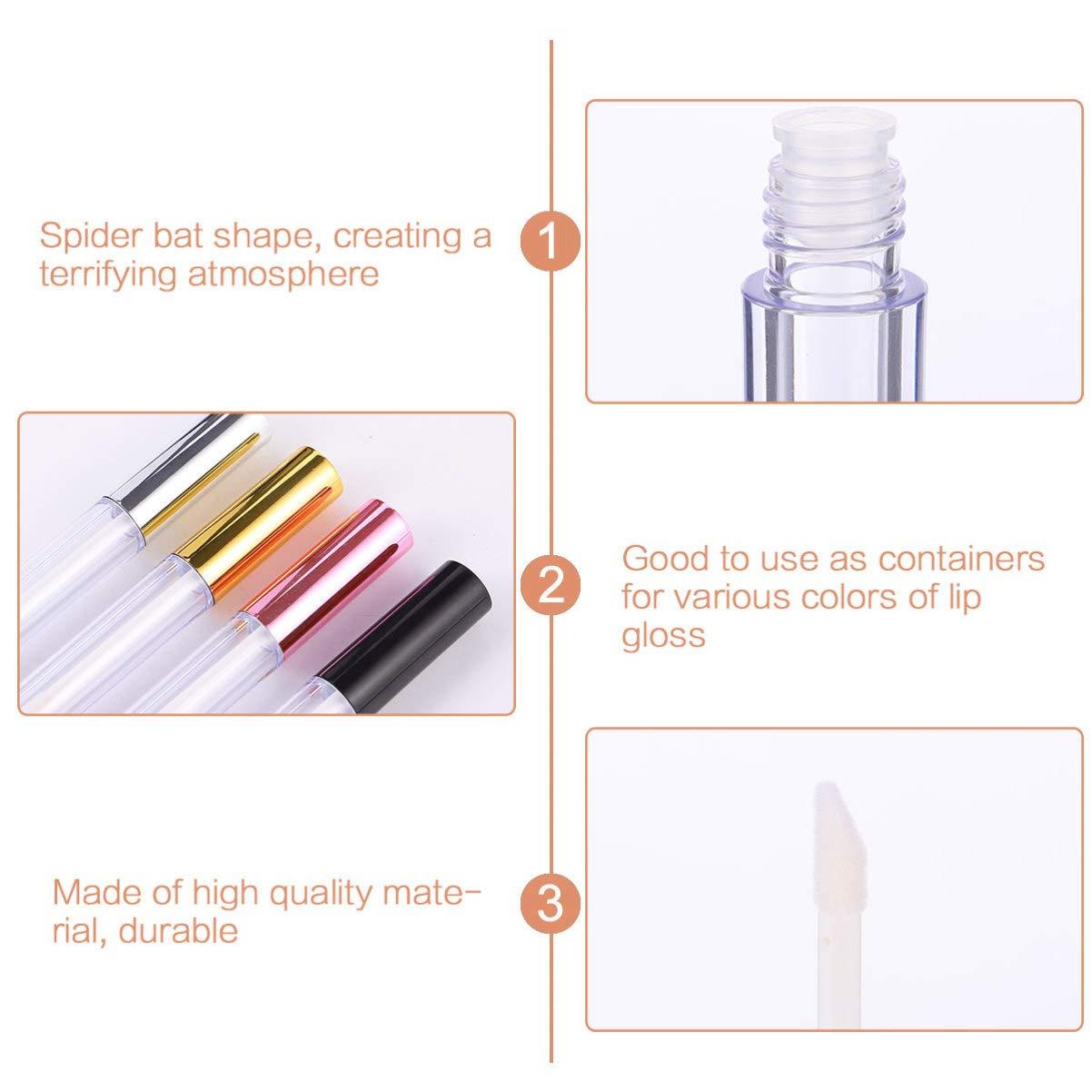 HEALLILY 20pcs Lip Gloss Empty Tube Lipgloss Tubes Bulk Lip Gloss Refillable Bottles Travel Containers for Liquids Travel Containers for Toiletries Lip Tint Filling Plating Cover