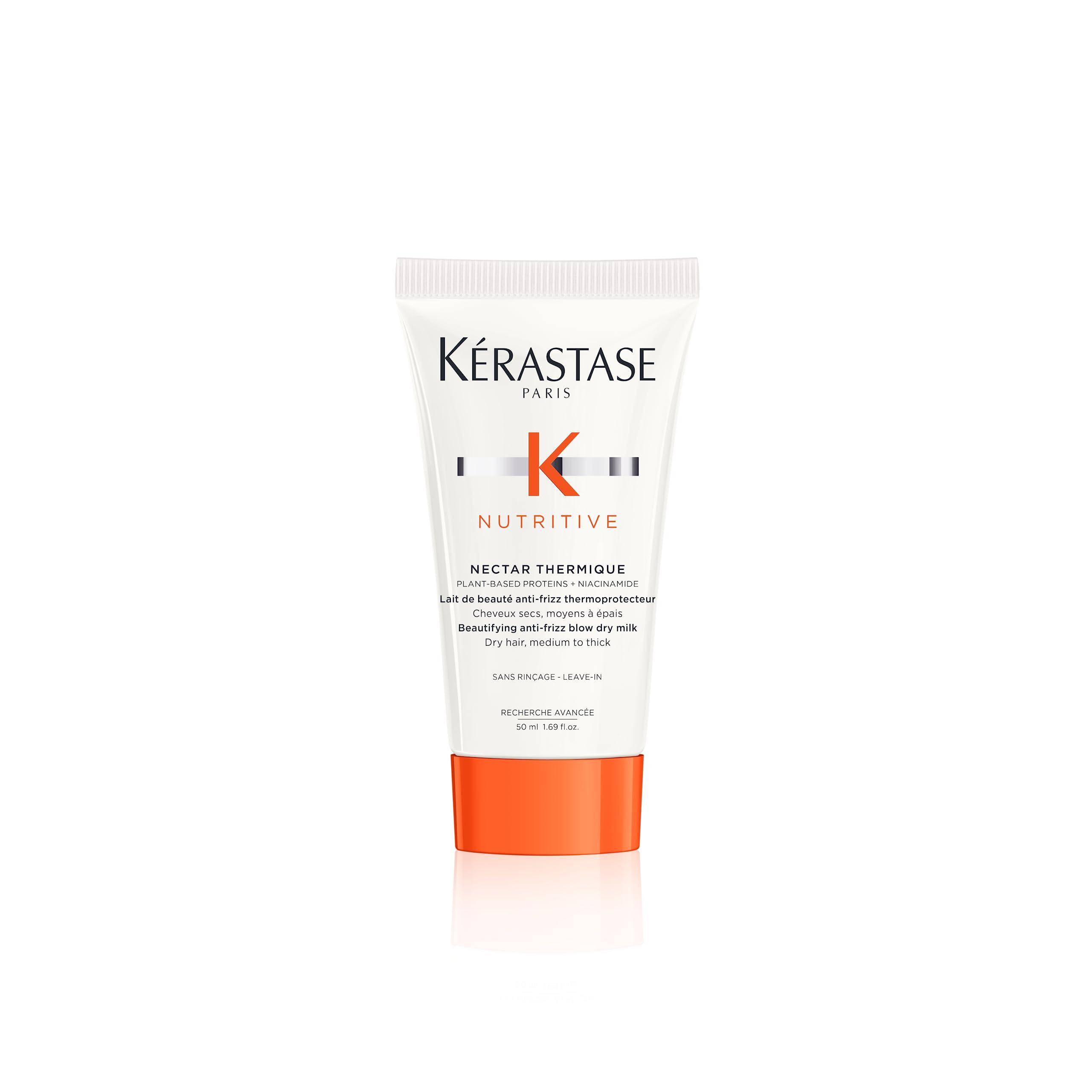 KERASTASE Kerastase Nutritive Nectar Thermique Heat Protecting Leave-In Cream, Deeply Conditioning, Reduces Frizz, With Plant-Based Proteins, For Medium to Thick Hair, 1.7 Fl Oz