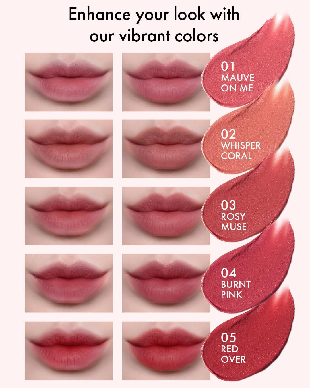 VIDIVICI VIDIVICI Millennial Velvet Lip Tint(03 ROSY MUSE & 05 RED OVER)