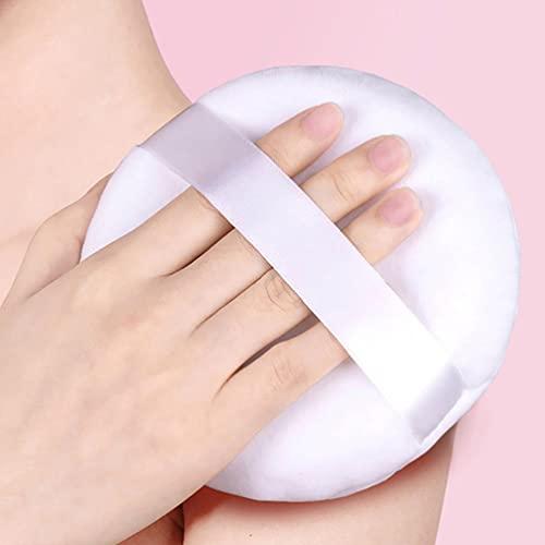 FOMIYES FOMIYES 4pcs Large Round Powder Puff Large Powder Puff Plush Makeup Powder Puff Body Puff Round Crackers Loose Powder Ribbon Powder Puffs Cosmetic Puffs Powder Makeup Puffs Fluffy Decorate