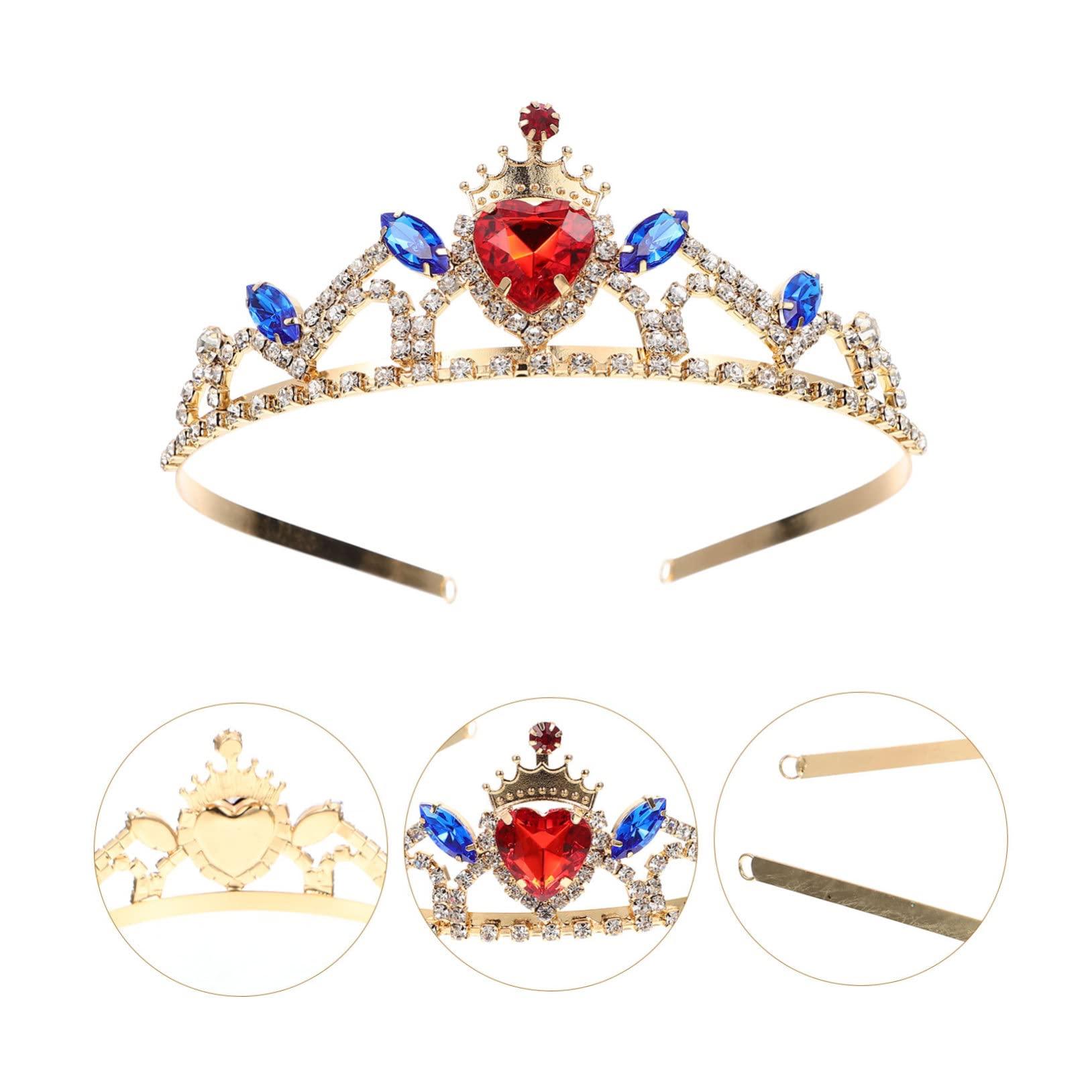 Beatifufu Beatifufu Little Girl Headband Tiara Girls Hair Accessories for Boys and Girls Beautiful Rhinestone Inlaid Princess Hair Clip for Birthday Party