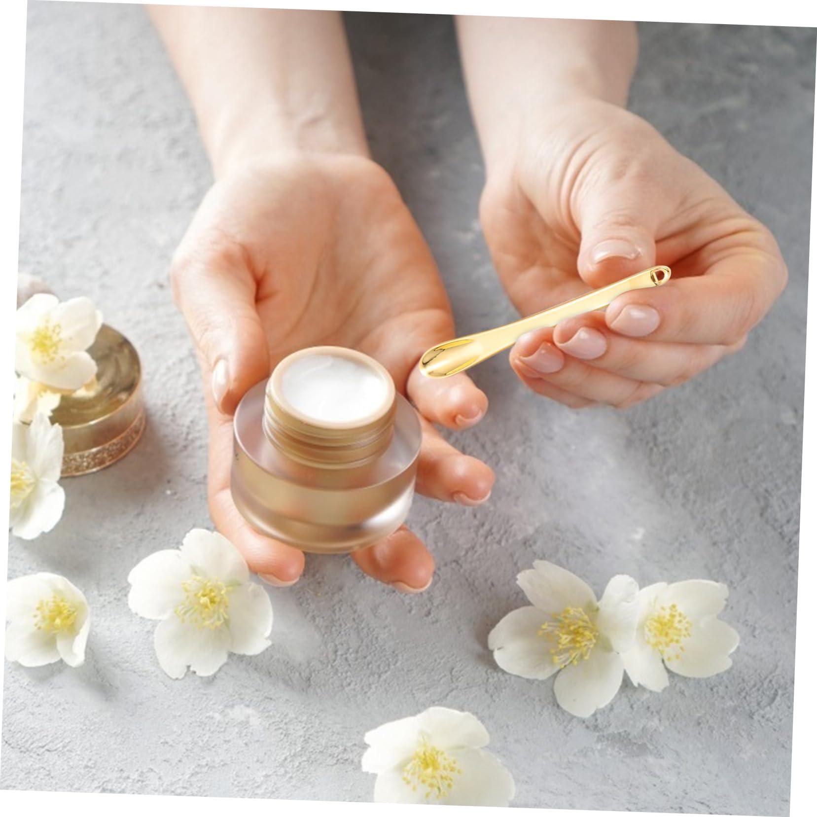 Angoily 15 Pcs Face Cream Scoop Eye Cream Scoops Makeup Dig Scoops Makeup Pick Spoons Face Cream Spoons Eye Cream Pick Sticks Mini Makeup Spoons Salon Eye Cream Spoons Makeup Cream Spoons