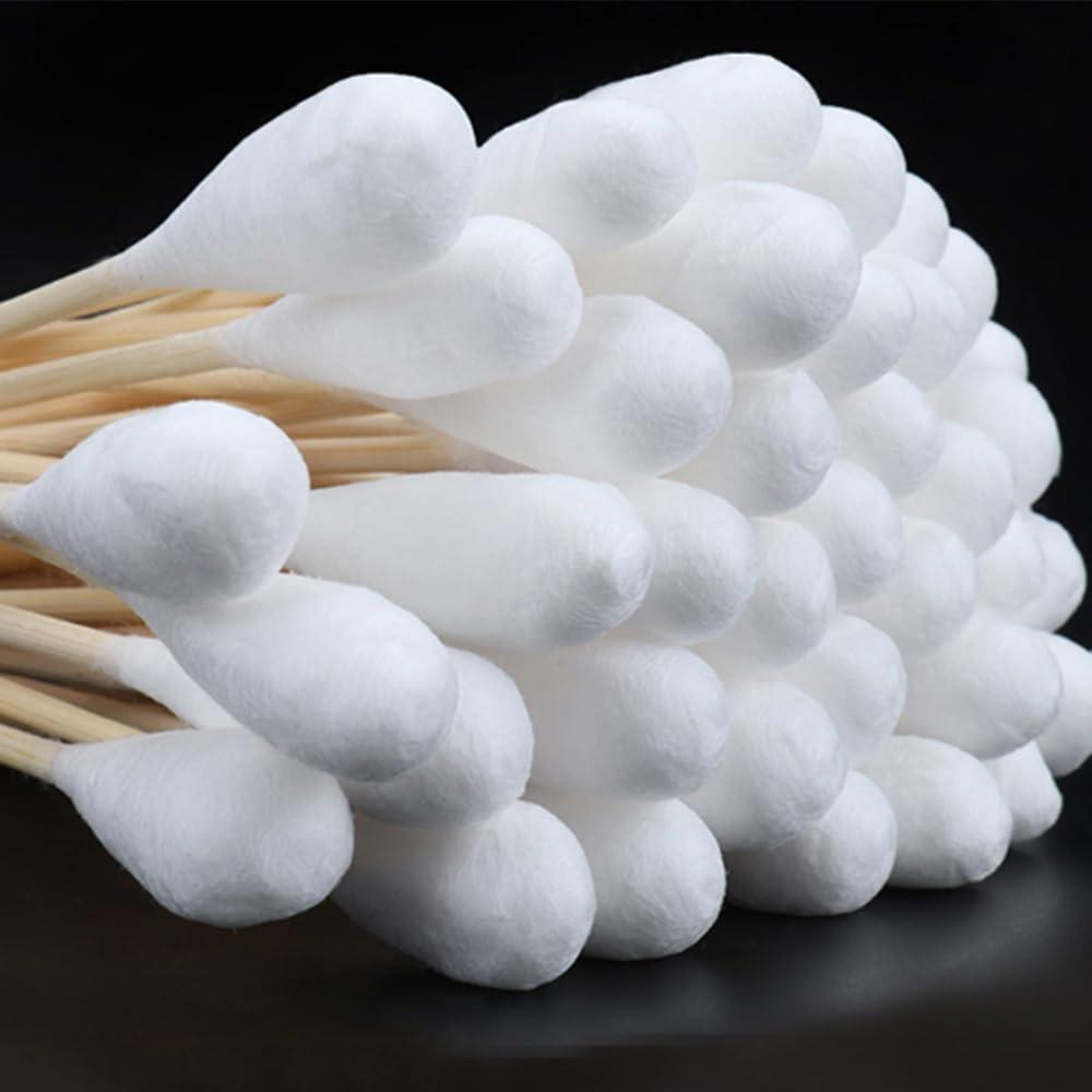 Bolesen 100PCS Medical Grade Long Cotton Swabs for Gynecology - Disposable Extra Large Size 20cm High Absorbency Cotton Sticks