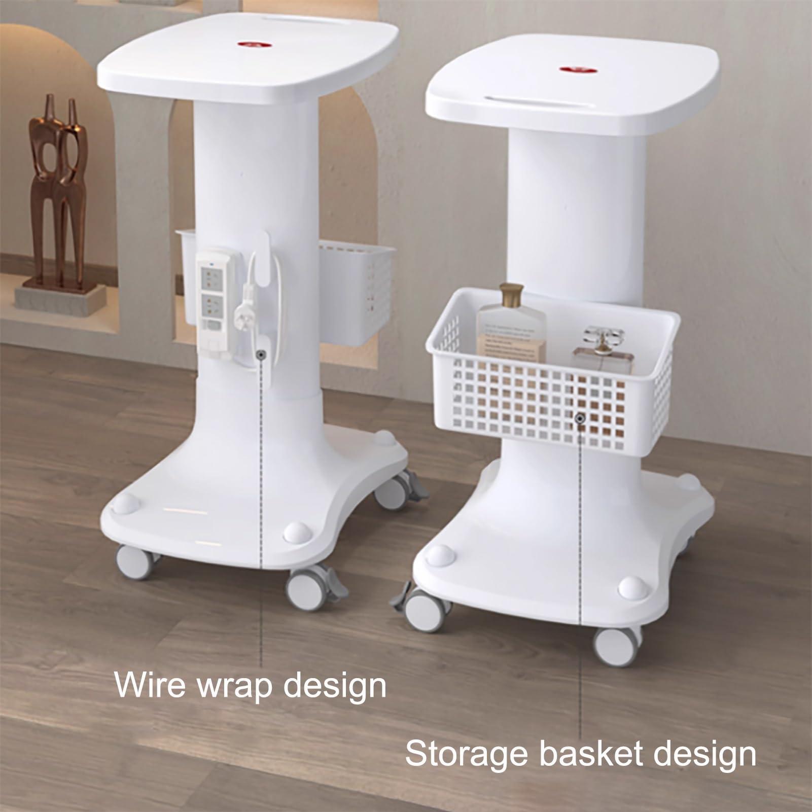 JHDXL Beauty Salon Trolley Cart, Beauty Trolley Cart with 360 Swivelling Wheels, with Storage Tray, Spa Equipment Trolley Carts, for Store Various Instruments, Tools