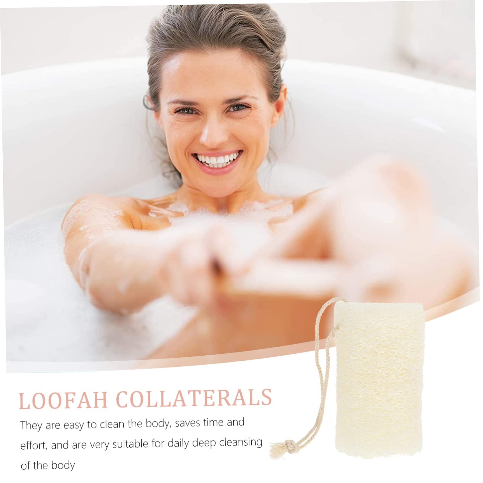 SOESFOUFU SOESFOUFU Loofah Sponges 3 Pack Natural Loofah Dish Sponge Non-Slip Handmade Versatile for Bath Kitchen Use
