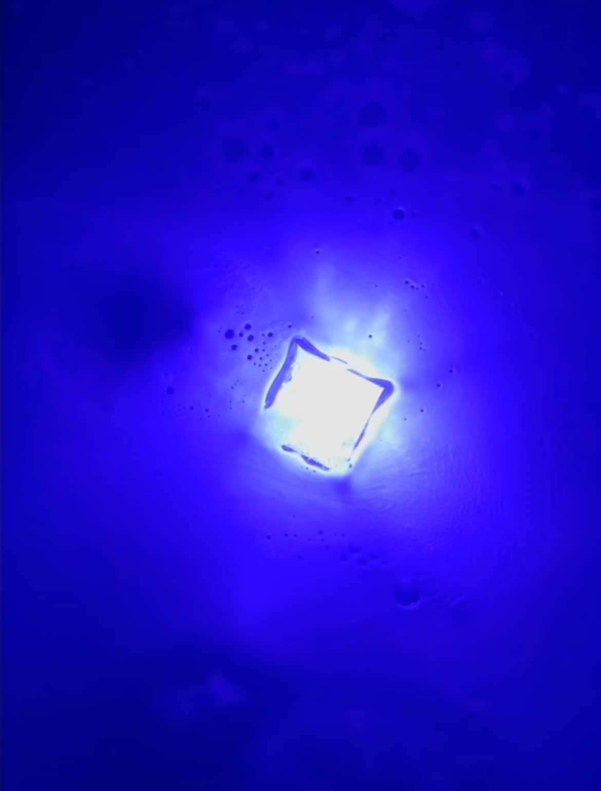 Biblebanz Glow in The Dark Light Up Glowing Bath Bombs for Ages 15 and Up Teens Adults Surprise Disco Lights Plastic Glowing Cube Inside - Pink Green Blue Bath Bombs - Fun - Smells Nice Fizz Great Gift Set of 3