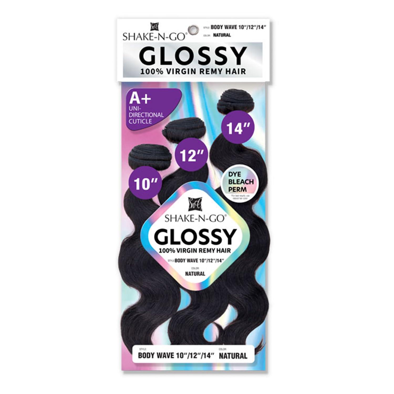 SHAKE-N-GO SHAKE-N-GO - GLOSSY 100% VIRGIN REMY HAIR - BODY WAVE (18\"/20\"/22\", NATURAL)