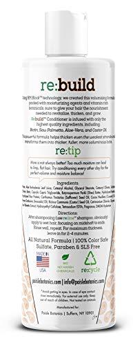 Paisle Botanics NATURAL Volumizing Shampoo and Conditioner for Hair Growth - DHT Blocking Formula with Biotin for Thinning Hair and Hair Loss Prevention for Men & Women