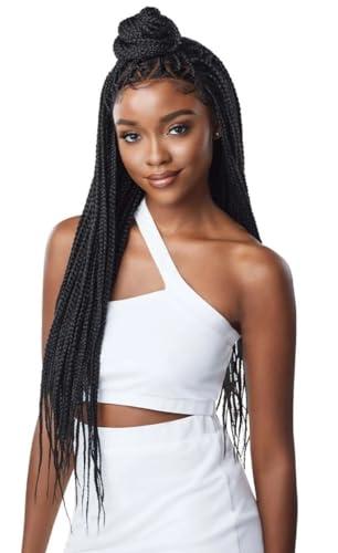 Outre Outre 13x4 Lace Frontal Wig Pre Braided Knotless Box Braids KNOTLESS TRIANGLE PART BRAIDS (DR1B/2T3027)