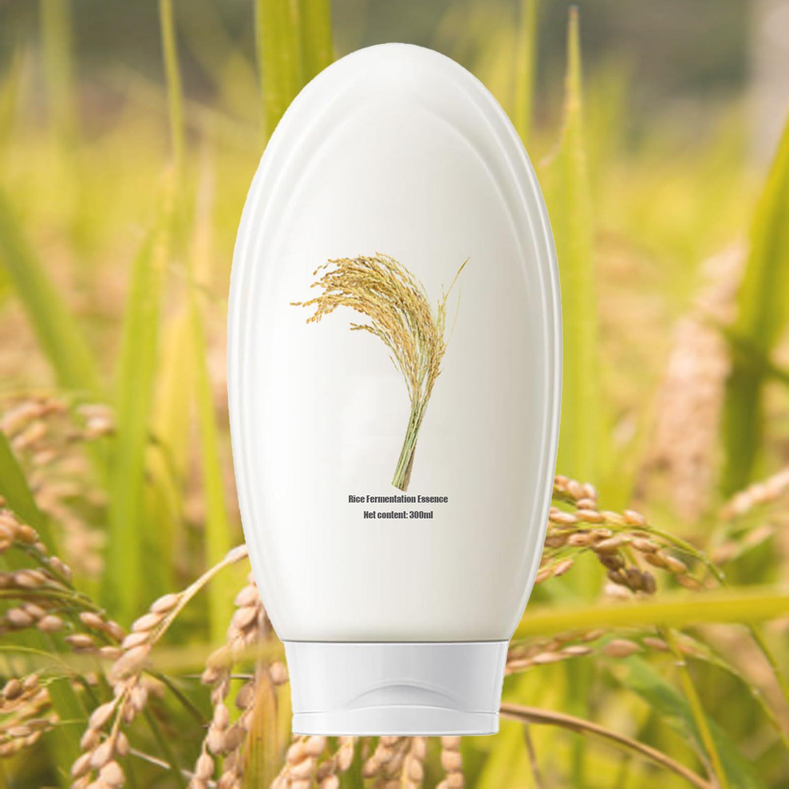 BACIOKIS Rice Fermentation Essence Hair Cream,Fermented Rice Water Hair Mask, Rice Hair Mask,Deep Conditioning Hair Mask Rice Water (1pc)