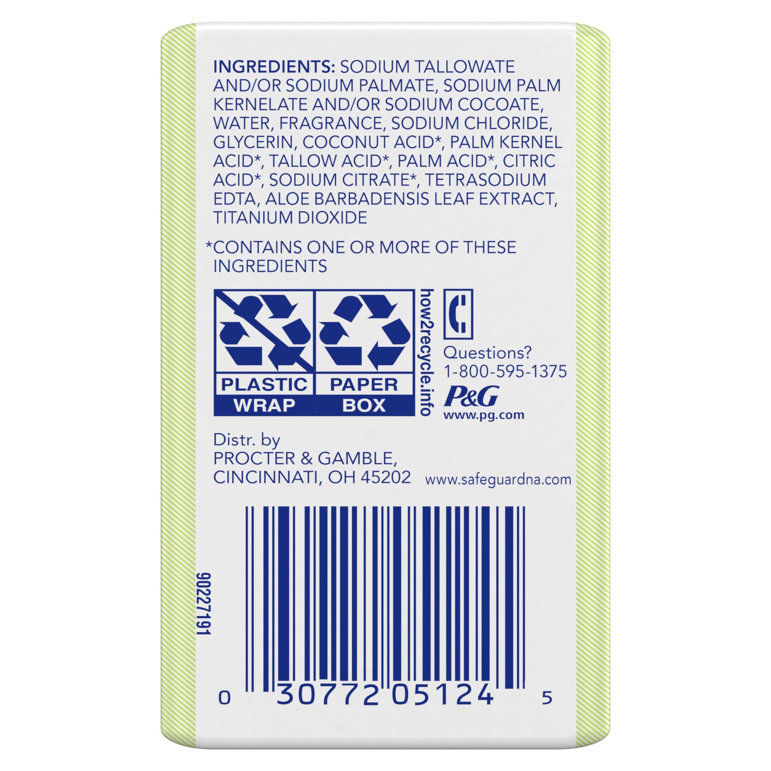 Safeguard Safeguard Bar Soap Fresh Clean Scent with Aloe Extract, 3.2oz (2 Count) (Pack of 3)