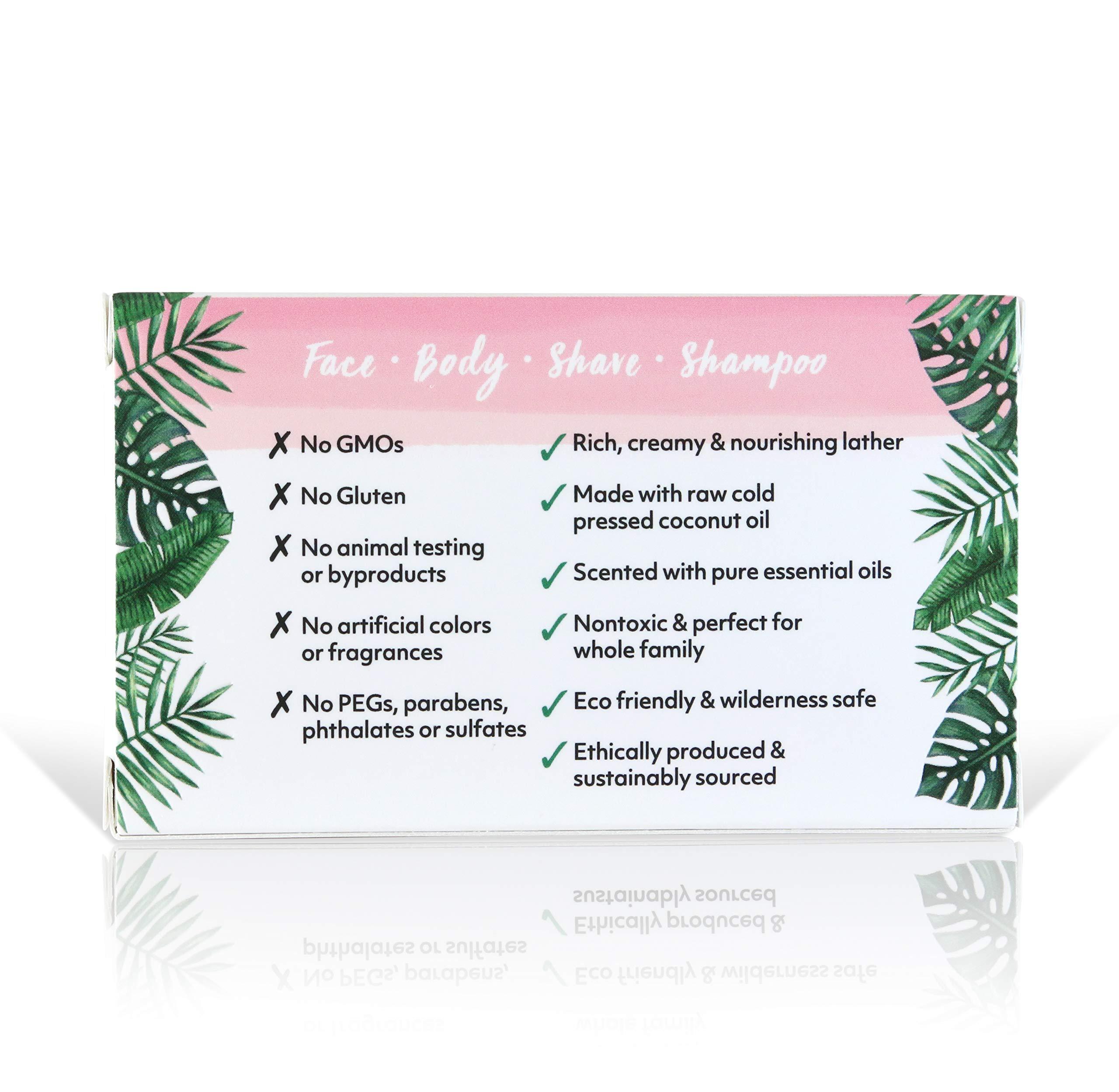 Organic Fiji Coco Fiji, Coconut Oil Infused Soap, Bar 7oz (Tuberose, Pack of 2)