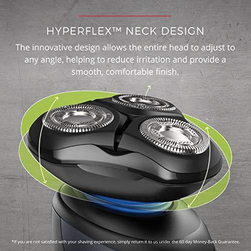 Remington Remington Hyperflex Advanced Rotary Shaver, Electric Razor, WEtech 100% Waterproof Design, Black