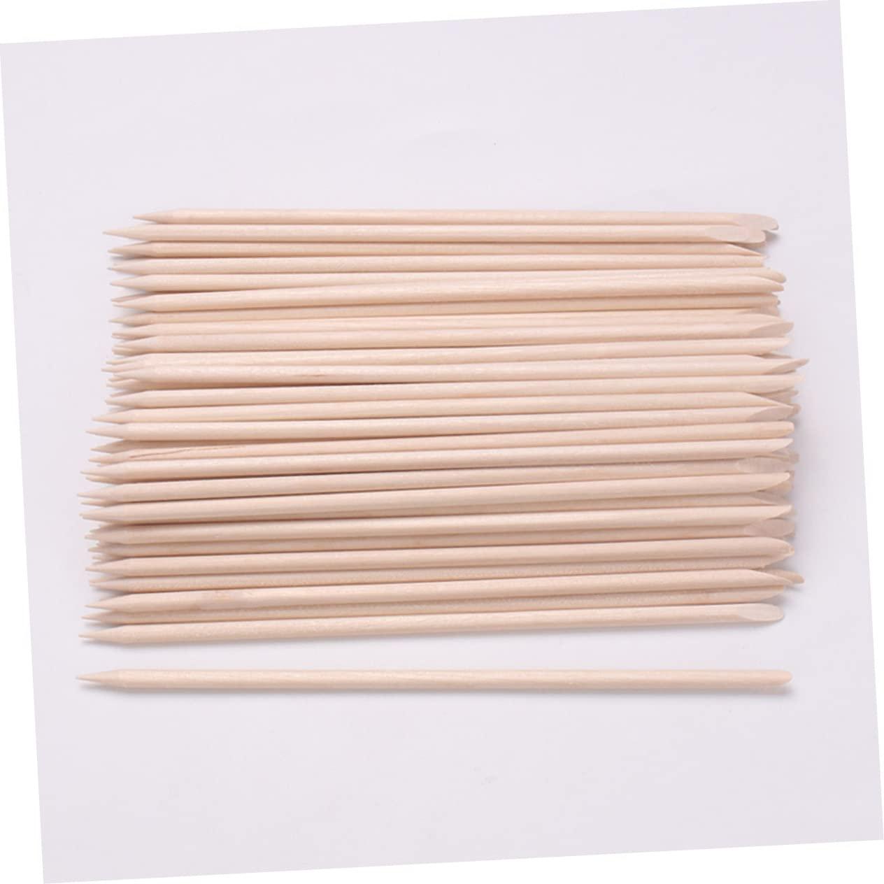 Hemoton Hemoton Nail Wooden Stick 200pcs Manicure Pushers Wooden Nail Art Tools Set Cuticle Cleaning Stick for Home and Shop