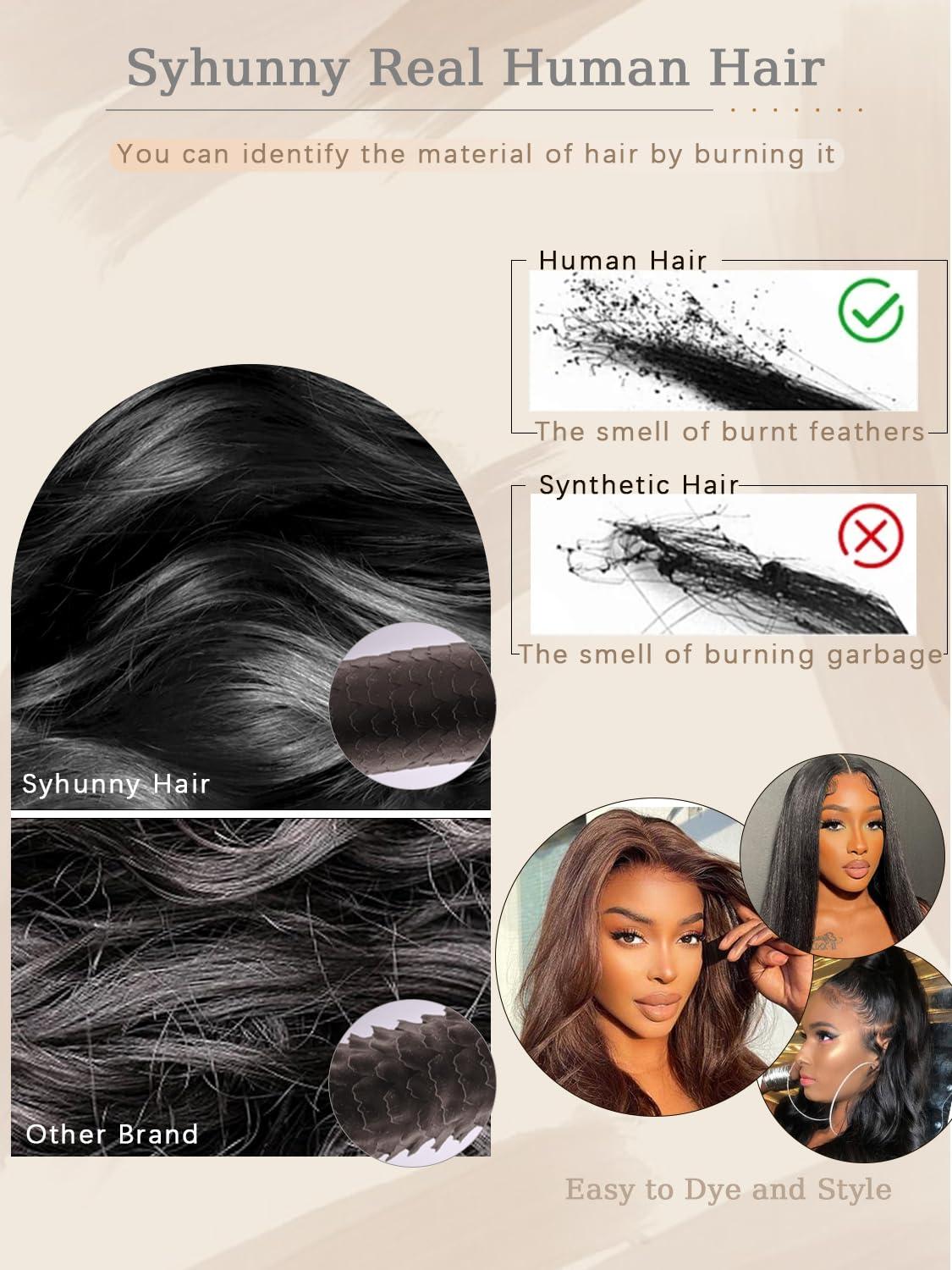 MUPRETTY MUPRETTY Brown Bob Wigs Human Hair 4x4 Lace Closure Wig 1B/30 Brown Wig Human Hair Keep Silky And Smooth After Multiple Washes 100% indian 18A Raw Hair Wigs(14Inch)
