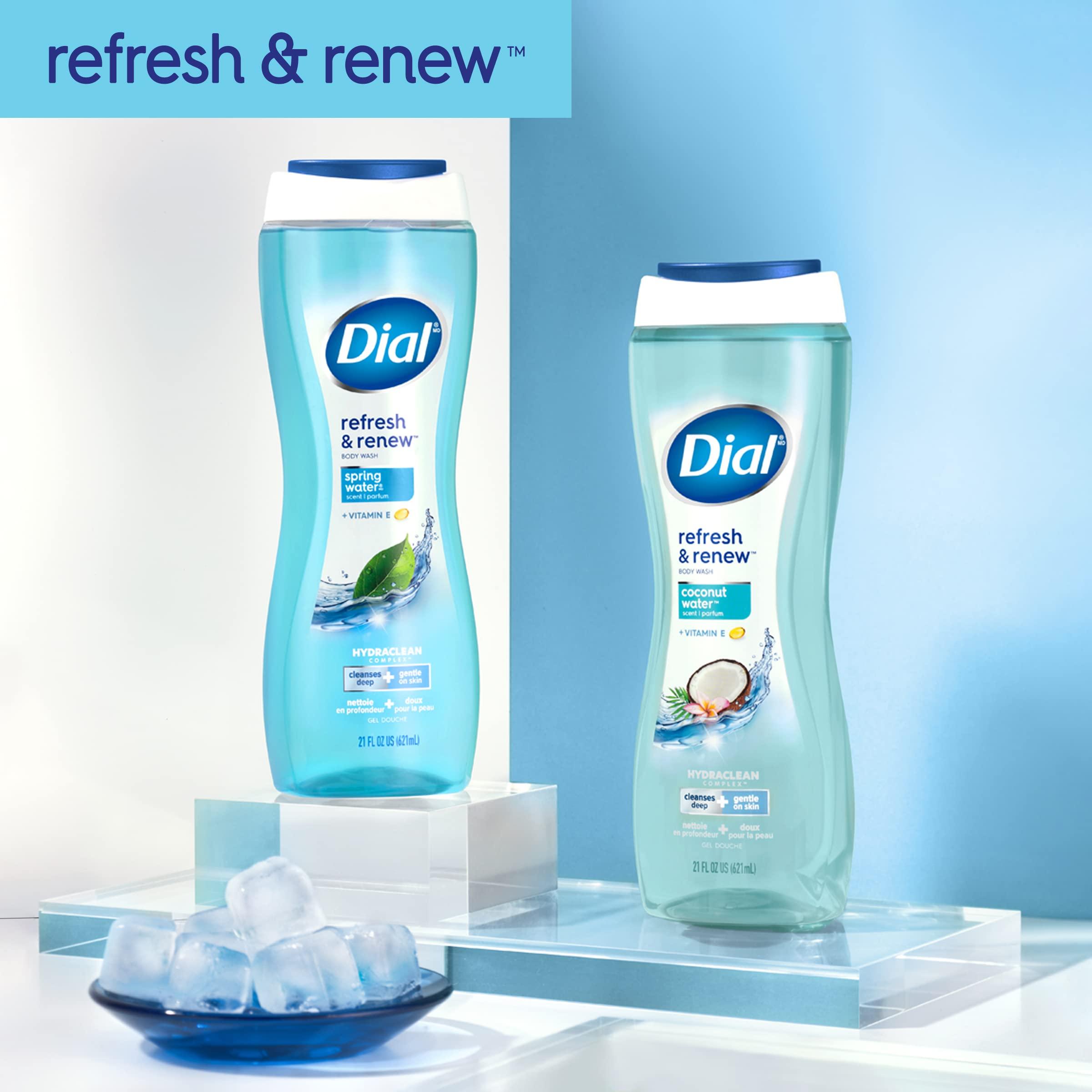 Dial Dial Body Wash, Refresh & Renew Spring Water, 32 fl oz