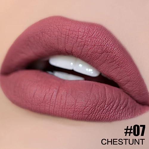 FOCALLURE FOCALLURE Ultra Matte Liquid Lipstick,Longwear Rich Lip Colors,Easy to Create a Sexy Lips with High-grade Formula,Long Lasting Waterproof Lipstick Make Up,CHESTUNT