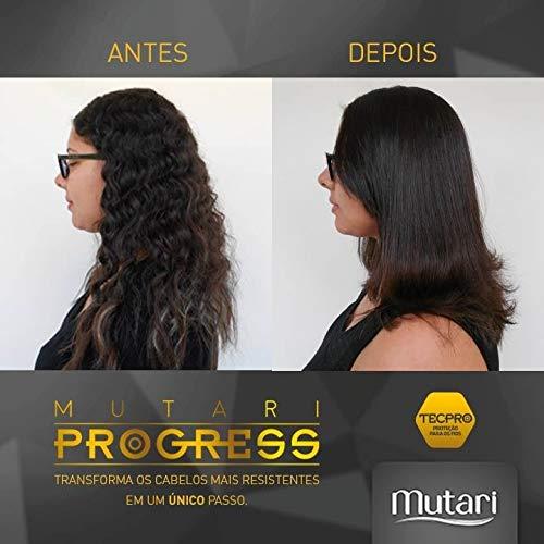 Mutari Progress Mutari Progress Reductor Reconstructor 1L | Brazilian Keratin Treatment | Progressive Brush Hair Straightening | Smoothing System | Volume Reducer | 100% Straight | Frizzy Free