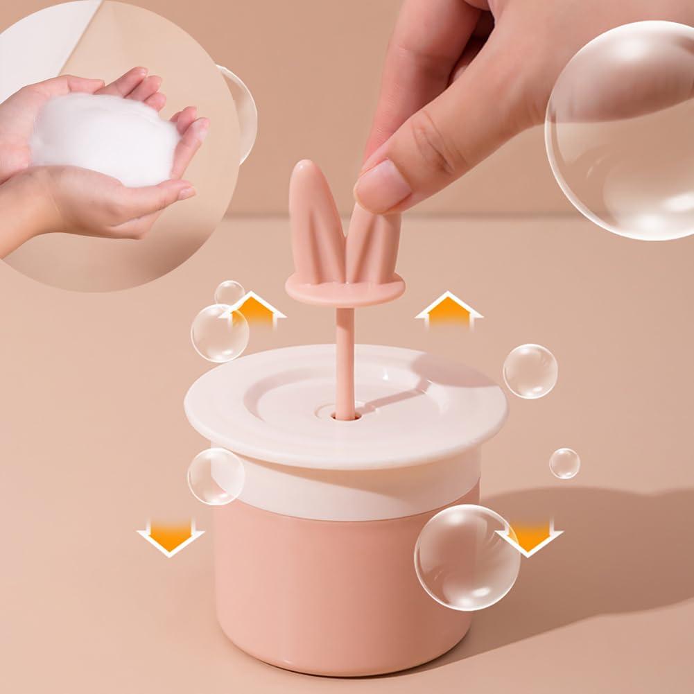 LJJCSFF LJJCSFF 2pcs Foam Maker for Face Wash Cute Bubble Foam Maker Skincare Bubble Cleanser Skin Care Pink Face Soap Foam Maker Face Wash Foamer Pump