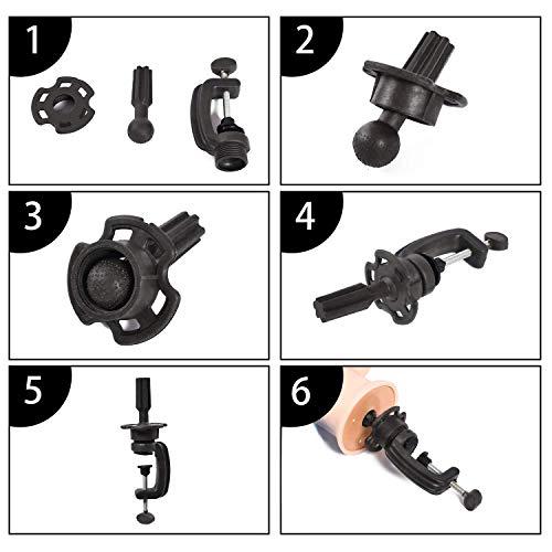 SOPHIRE SOPHIRE 100% Real Human Hair Mannequin Head with 9 Tools and Clamp, Hairdressers' Practice Training Head and Cosmotology Doll Head for Hairstyling and Braid - #27