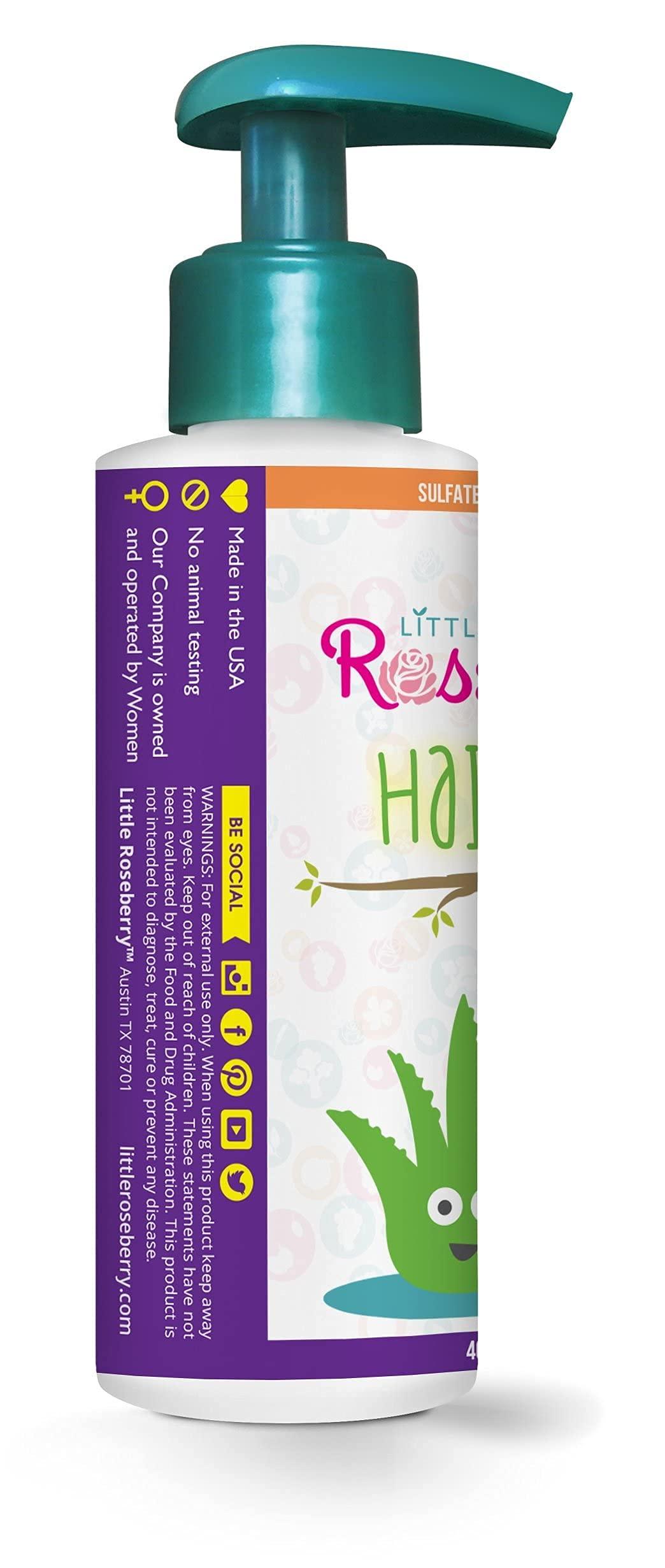 Little Roseberry Hair Gel for Kids | Light Hold | Chemical Free | Made with Organic Aloe Vera and Vitamins | Safe on Babies, Toddlers, Men and Women | Always Paraben, Sulfate & Fragrance Free | Made in USA (1 Unit)