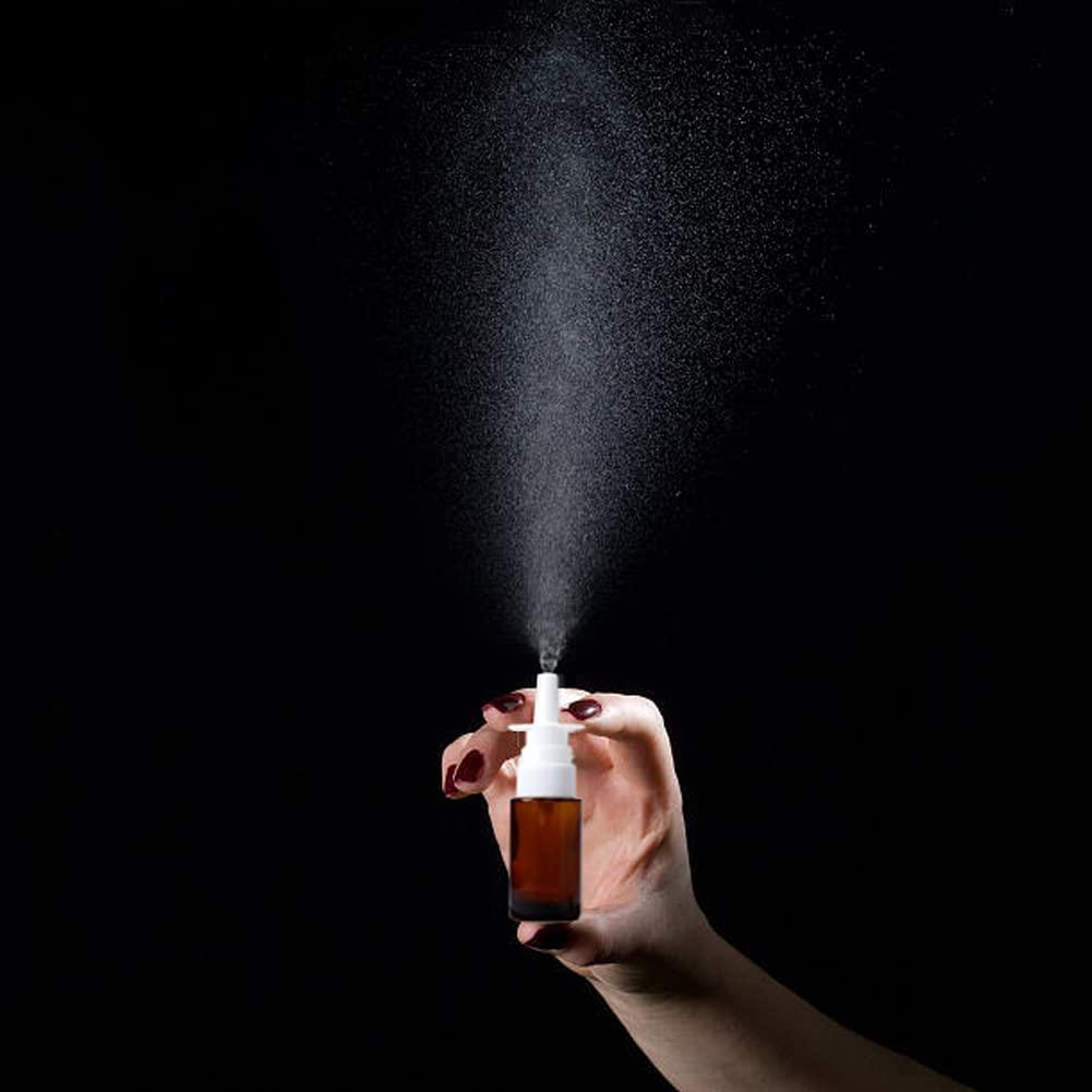 vipolish 12 PCS Empty Amber Plastic Spray Bottles Pump Cleanser Container Dispenser Storage Fine Mist Sprayer for Washing Cleaning Makeup Dispensing