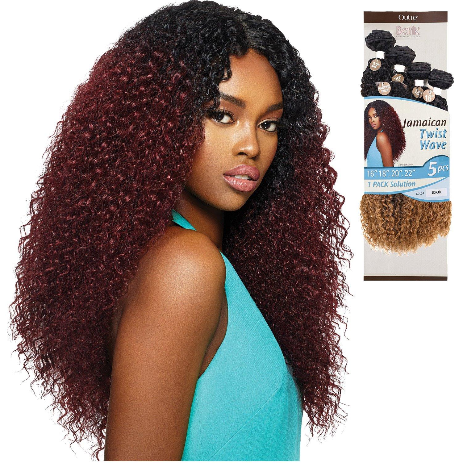 Outre Outre Batik Long Length Wavy Style Futura Synthetic Hair Weaves - JAMAICAN TWIST WAVE 5PCS (LDR425)