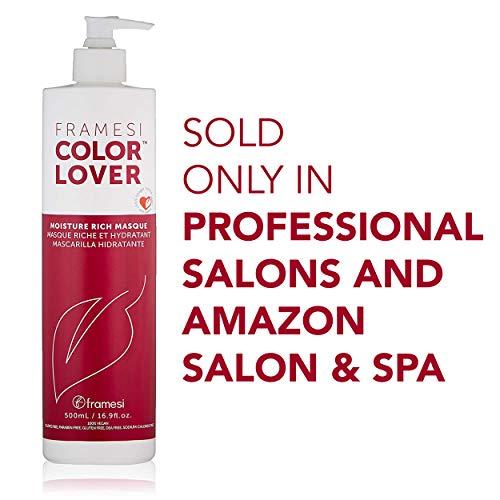 FRAMESI Framesi Color Lover Moisture Rich Masque, 16.9 fl.oz, Sulfate Free Hair Mask for Color Treated Hair