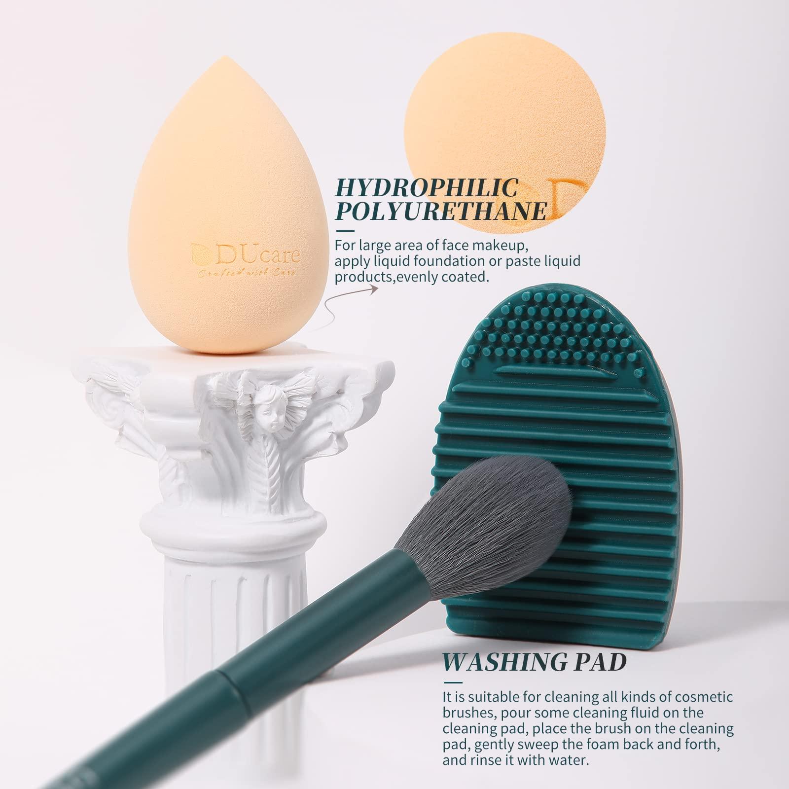 DUcare DUcare Makeup Brushes Set 17 Pcs with Brush Cleaning Mat and Makeup Sponge