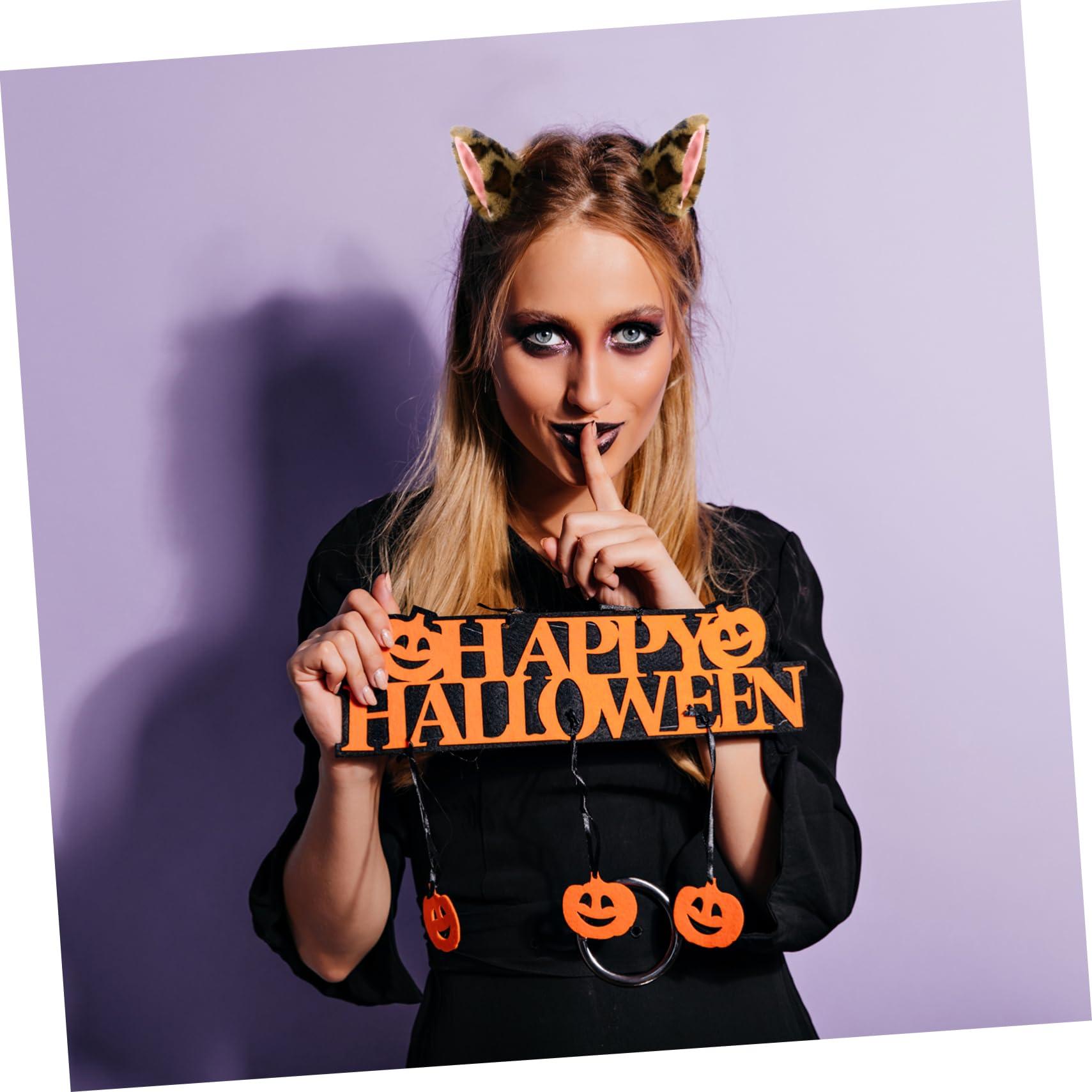 Luxshiny Luxshiny 1 Pair Cat Ears Hairpin Cat Ear Clips Halloween Hair Clips for Girls Cat Ears Cat Ears Clip on Women Hair Accessories Distinctive Hair Jewelries Flannel Baby Animal Hairy Cat