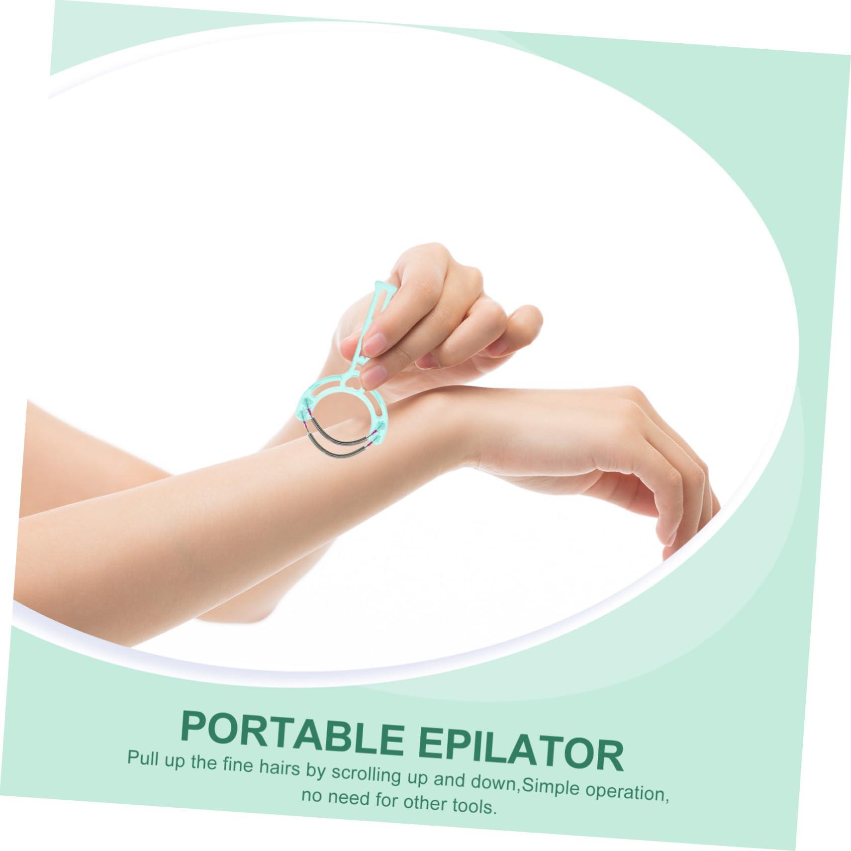 MERRYHAPY MERRYHAPY Manual Facial Hair Removal Threading Tool Portable Spring Epilator for Women Face Hair Remover Dual Spring Design Random for Eyebrows and Facial Hair Removal