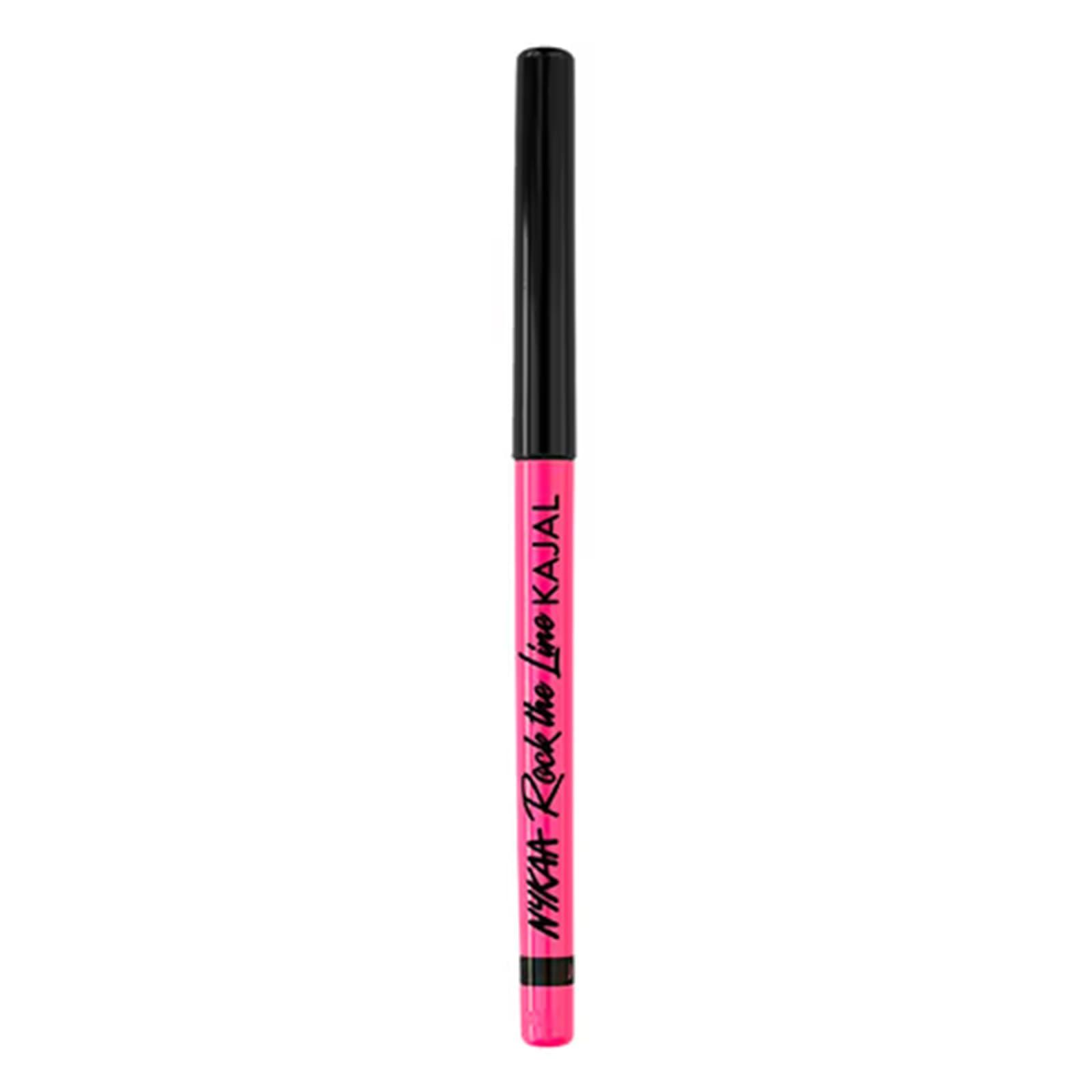 NYKAA Nykaa Cosmetics Rock the Line Eyeliner, 001 Jet Black, 0.01 oz - Smudge-Proof and Transfer-Resistant Formula - Highly Pigmented - Waterline Eyeliner