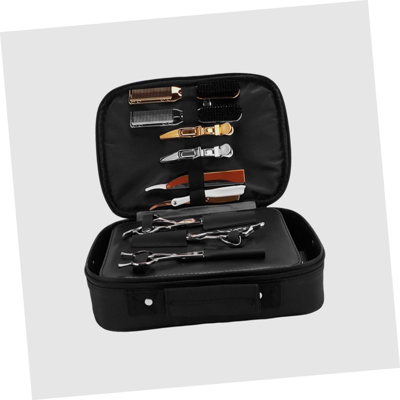 Ipetboom Ipetboom Hair Stylist Tool Box Large Capacity Barber Bag Combs and Shears Organizer
