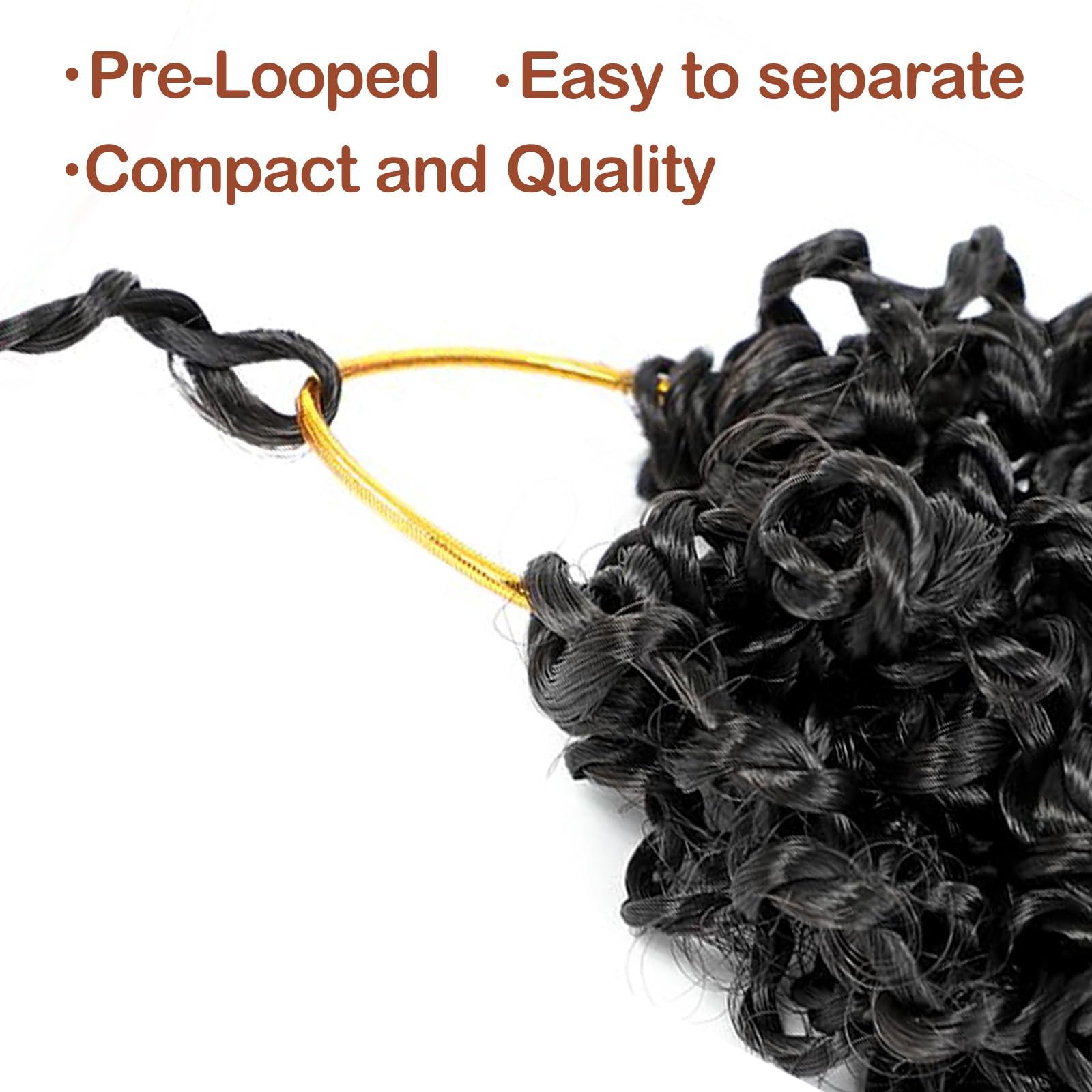 DWhair Yanky Twist Crochet Hair 12 Inch 9 Packs Small Passion Twist Crochet Hair Pre-Looped Senegalese Twist Braids Mini Spring Twist Crochet Ombre Brown to Blonde Synthetic Crochet Hair Extensions 1B/30/27