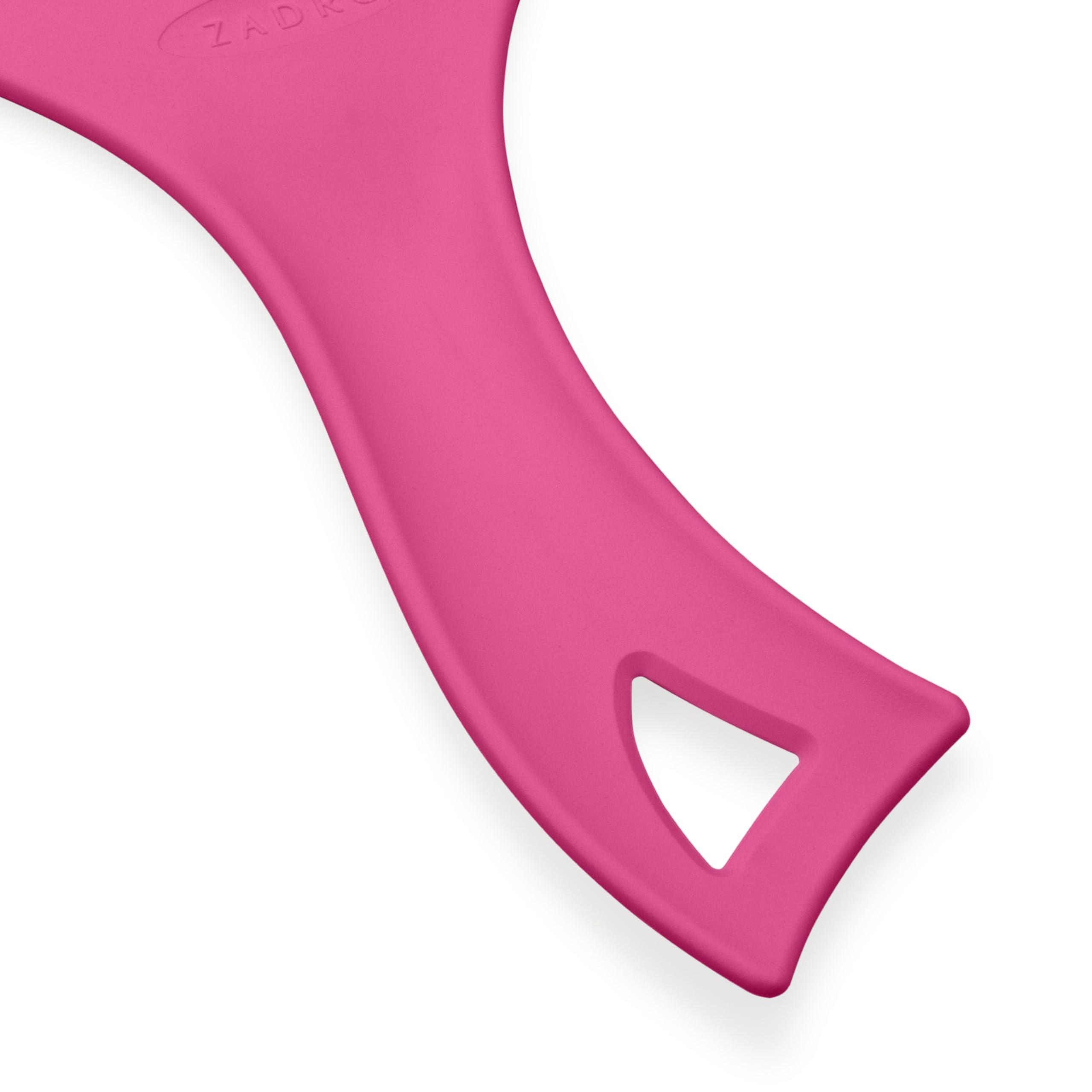 Zadro Zadro Salon Professional Extra Large Hand Mirror with Handle, 10\" W x 19\" L, Multi-Purpose Oval Handheld Mirror with New Distortion-Free Reflection (1, Bright Pink, Large (Pack of 1))