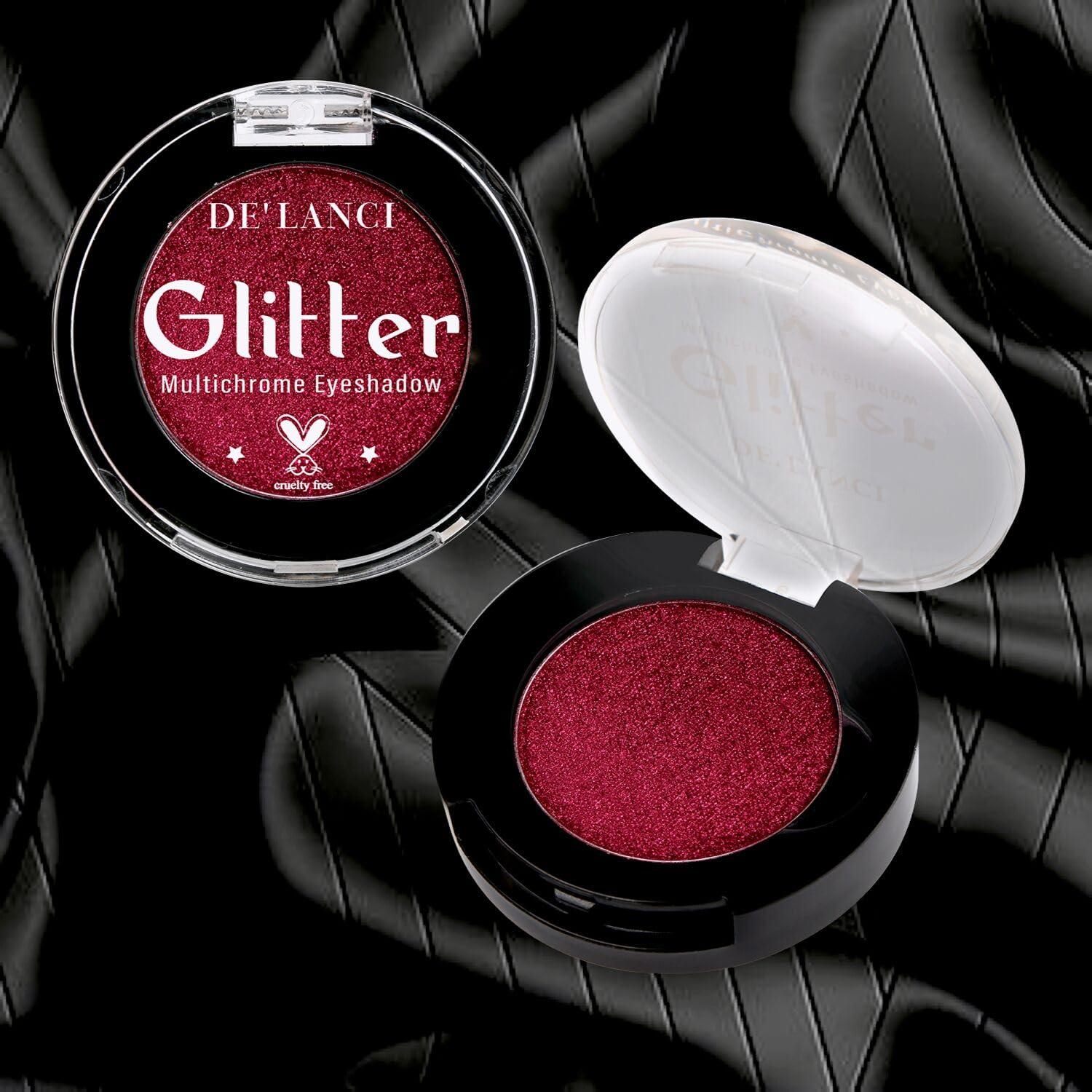 Afflano Afflano Multichrome Green Red Eyeshadow 2Pcs., Highly Pigmented Multichrome Eyeshadow Palette, Color Changing Forest Green Glitter Eyeshadow, Dark Red Makeup Eye Shadow, Multi-Dimensional Eyes Look