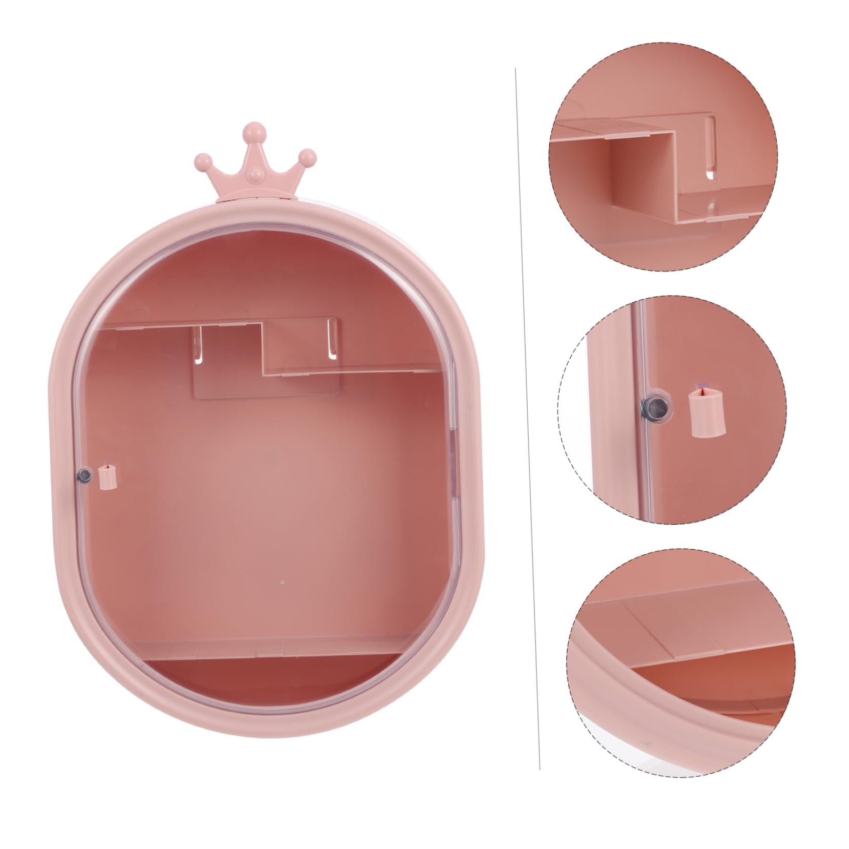 HONMEET HONMEET Space-Saving Wall Mount Makeup Organizer Rust-Proof Plastic Bathroom Cosmetic Storage