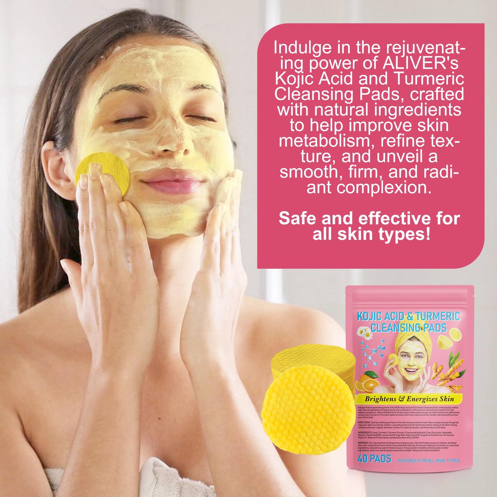 newseel Newseel Turmeric Face Scrub Pads - Dark Spot Cleansing & Exfoliation (40 PCS)